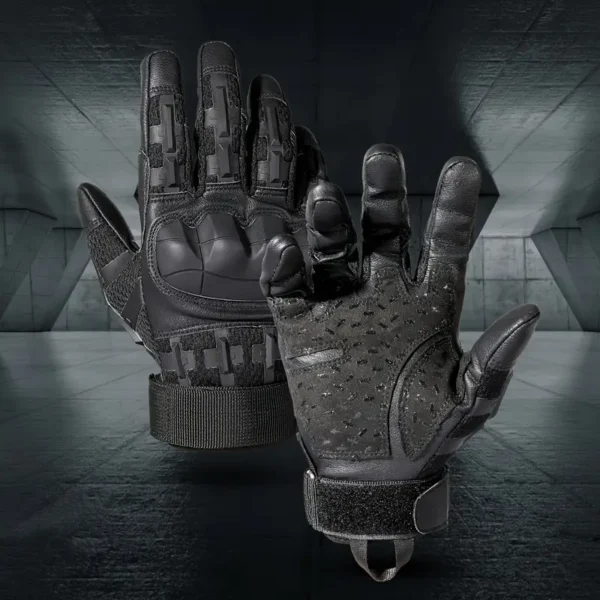 Breathable Men's Camo Full Finger Gloves - Image 8