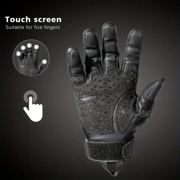 Breathable Men's Camo Full Finger Gloves - Image 10